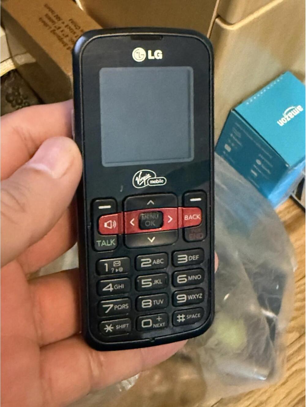 LG 101 / VM101 - Black and Silver ( Virgin Mobile ) Rare Cellular Phone -working